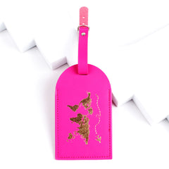Leather Luggage Tag for Travel Suitcases (In Stock)