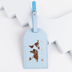 Leather Luggage Tag for Travel Suitcases (In Stock)