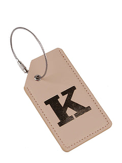 2024 New Steel Wire Luggage Tag PU Luggage Label 26
