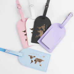Leather Luggage Tag for Travel Suitcases (In Stock)