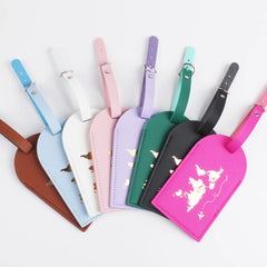 Leather Luggage Tag for Travel Suitcases (In Stock)