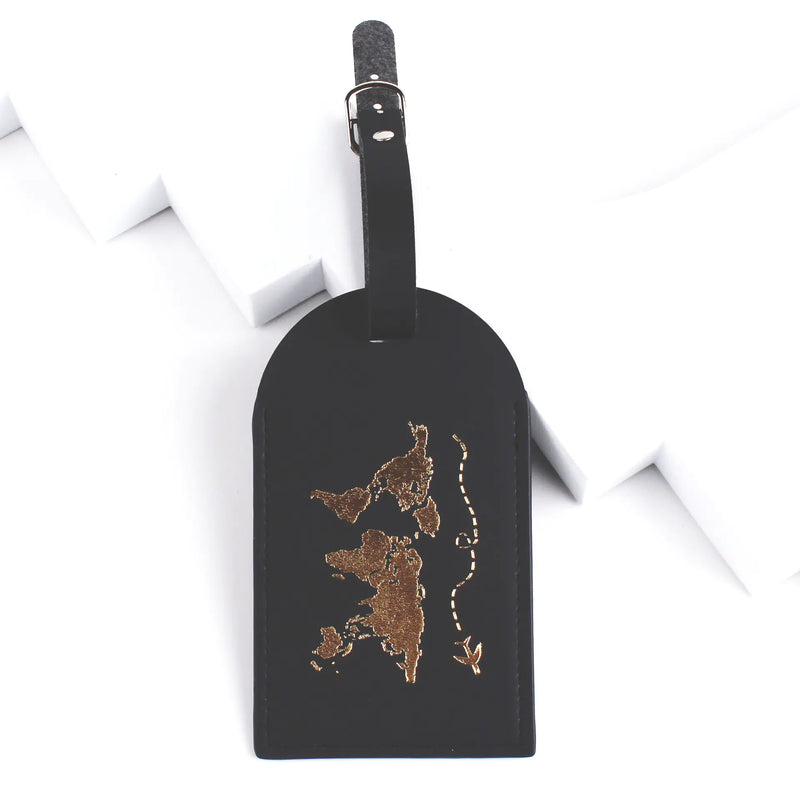 Leather Luggage Tag for Travel Suitcases (In Stock)