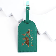 Leather Luggage Tag for Travel Suitcases (In Stock)
