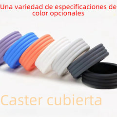 Caster Shoe Silicone Luggage Wheel Cover for Noise Reduction