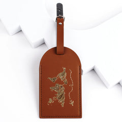 Leather Luggage Tag for Travel Suitcases (In Stock)
