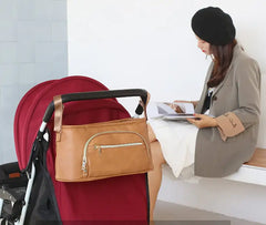 PU Leather Stroller Bag for New Mums and Babies