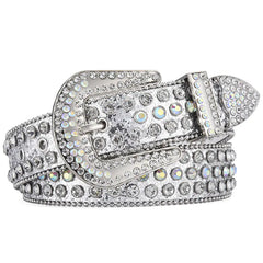 Y2K Punk Rock Style Studded Leather Belt for Men