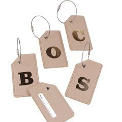 2024 New Steel Wire Luggage Tag PU Luggage Label 26