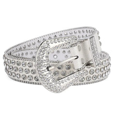Y2K Punk Rock Style Studded Leather Belt for Men