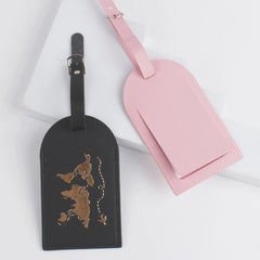 Leather Luggage Tag for Travel Suitcases (In Stock)