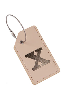 2024 New Steel Wire Luggage Tag PU Luggage Label 26