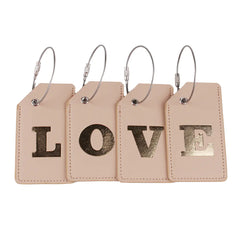2024 New Steel Wire Luggage Tag PU Luggage Label 26